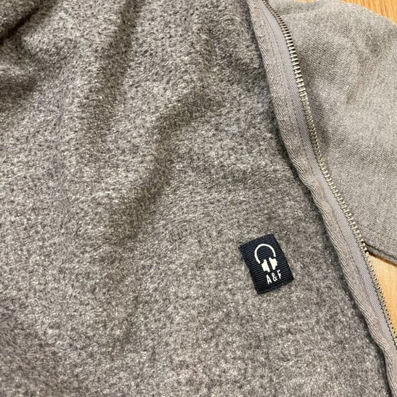 VINTAGE 2000s Y2K ABERCROMBIE GREY SEQUIN HOODIE - Picture 12 of 15